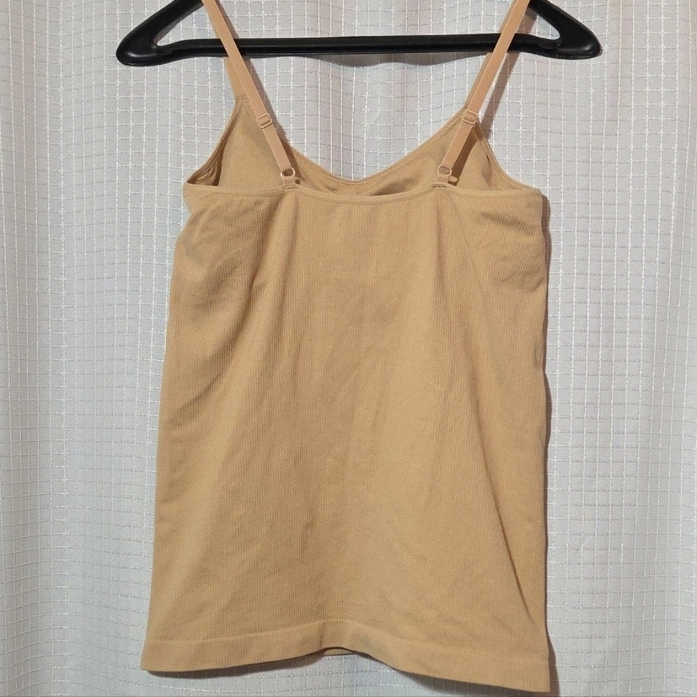 Lands End Stretchy Spaghetti Strap Camisole Beige Size Large - Picture 2 of 4